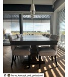 4 point chandelier - Argon SAFIANO 4 fl. pendant lamp 4x15W (max) white black 1831 - product 3