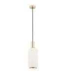 Single pendant lamps - Argon SAGUNTO 1 fl. pendant lamp 1x15W (max) opal mat brass 4356 - product 1