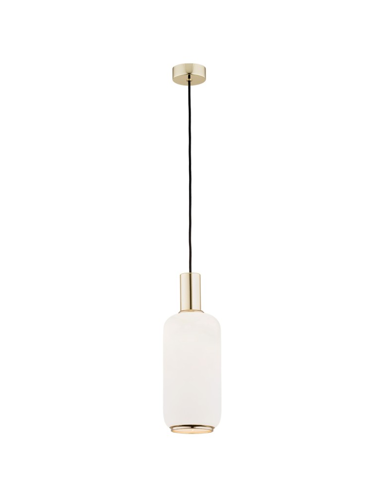 Single pendant lamps - Argon SAGUNTO 1 fl. pendant lamp 1x15W (max) opal mat brass 4356 - product kolory-swiatla.pl 1