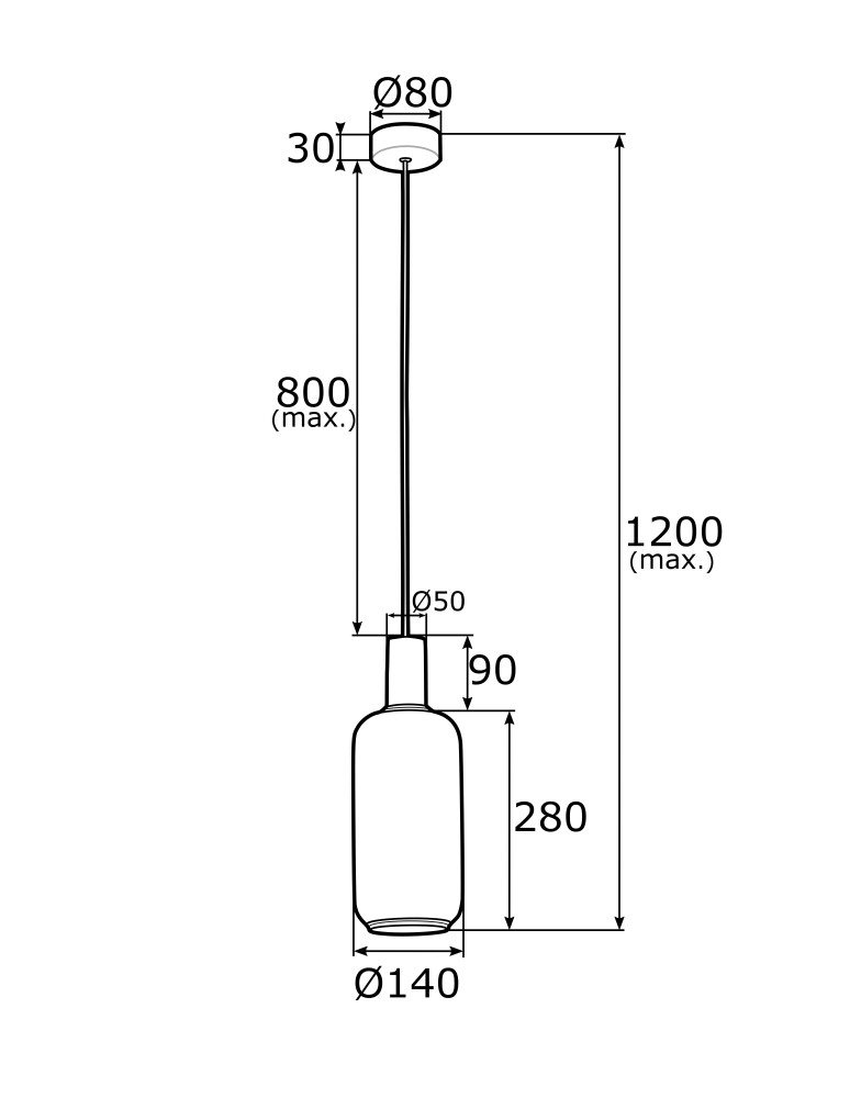 Single pendant lamps - Argon SAGUNTO 1 fl. pendant lamp 1x15W (max) opal mat brass 4356 - product kolory-swiatla.pl 4