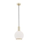 Single pendant lamps - Argon SAGUNTO 1 fl. pendant lamp 1x15W (max) opal mat brass 4357 - product 1