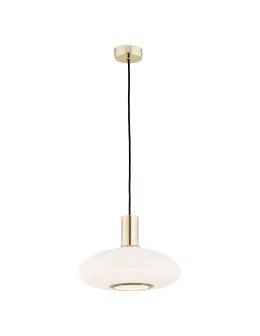 Argon SAGUNTO lampa wisząca 1 pł. 1x15W (max) opal mat mosiądz 4358
