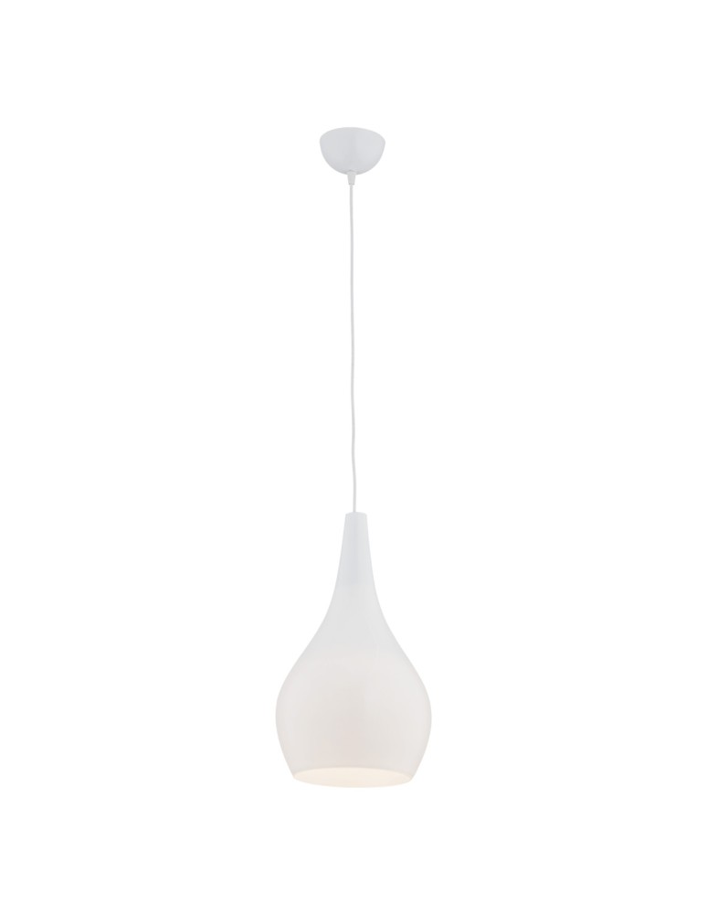 Single pendant lamps - Argon SANTANA pendant lamp 1 pł 1x15W (max) opal white gloss 3996 - product kolory-swiatla.pl 1