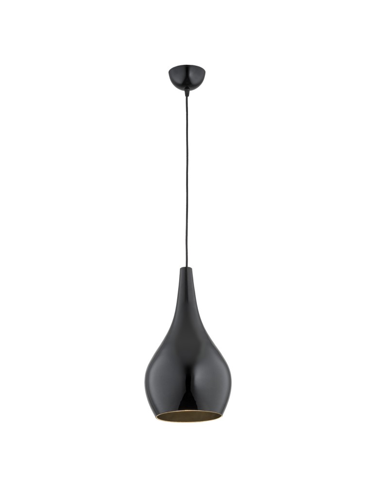 Single pendant lamps - Argon SANTANA pendant lamp 1 pł 1x15W (max) black gloss black 3997 - product kolory-swiatla.pl 1