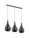 Argon SANTANA lampa wisząca 3 pł 3x15W (max) czarny czarny połysk 1409
