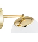 Bathroom wall lamps - Argon SATELITE PLUS wall lamp 1 pł. 1x15W (max) opal matt IP44 brass 4744 - product 7