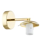Bathroom wall lamps - Argon SATELITE PLUS wall lamp 1 pł. 1x15W (max) opal matt IP44 brass 4744 - product 9