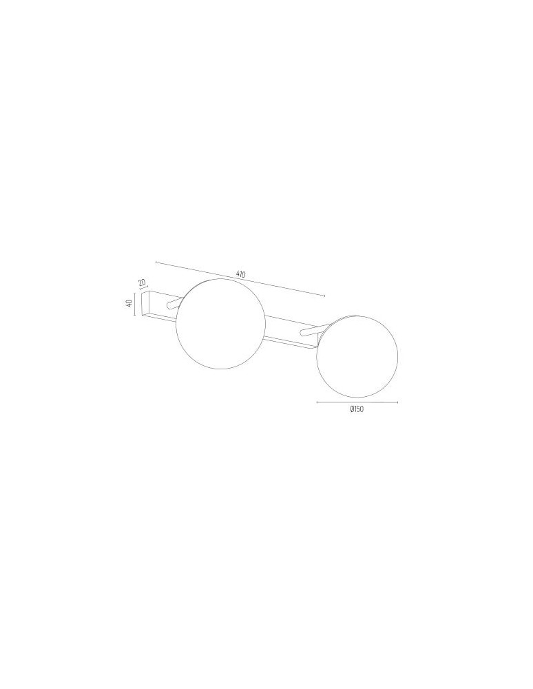 Bathroom wall lamps - Argon SATELITE PLUS wall lamp 2 fl. 2x15W (max) opal mat IP44 brass 1052 - product kolory-swiatla.pl 5