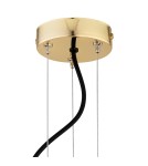 Pendant lamps spheres - Argon SATELITE PLUS chandelier 15 fl. 15x15W (max) opal matt brass 5048 - product 7
