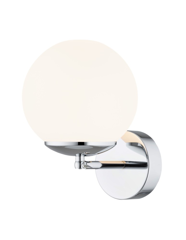 Bathroom wall lamps - Argon SATELITE wall lamp 1 pł. 1x15W (max) opal mat IP44 chrome 3988 - product kolory-swiatla.pl 2