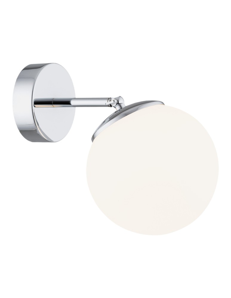 Bathroom wall lamps - Argon SATELITE wall lamp 1 pł. 1x15W (max) opal mat IP44 chrome 3988 - product kolory-swiatla.pl 4