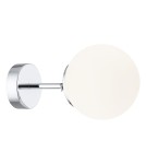 Bathroom wall lamps - Argon SATELITE wall lamp 1 pł. 1x15W (max) opal mat IP44 chrome 3988 - product 5