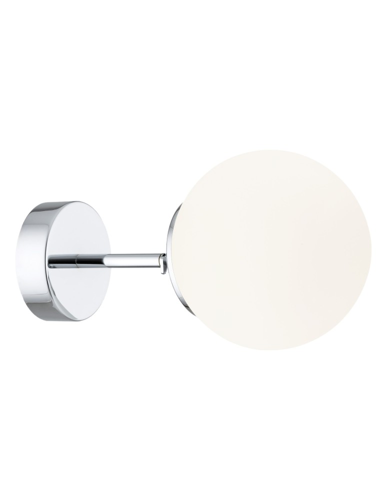 Bathroom wall lamps - Argon SATELITE wall lamp 1 pł. 1x15W (max) opal mat IP44 chrome 3988 - product kolory-swiatla.pl 5