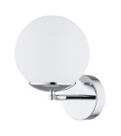 Bathroom wall lamps - Argon SATELITE wall lamp 1 pł. 1x15W (max) opal mat IP44 chrome 3988 - product 7