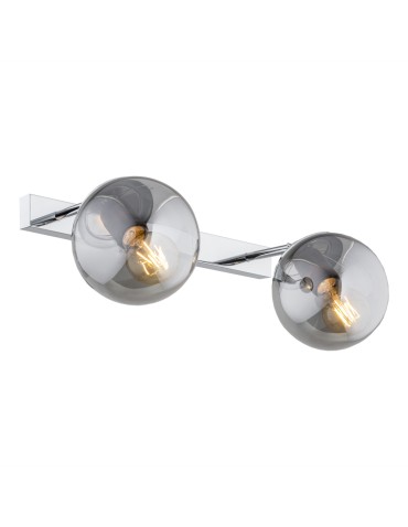 Argon SATELITE wall lamp 2 pł. 2x15W (max) graphite lister IP44 chrome 841