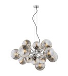 Pendant lamps spheres - Argon SATELITE chandelier 15 fl. 15x15W (max) lister graphite chrome 5022 - product 1