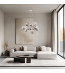 Pendant lamps spheres - Argon SATELITE chandelier 15 fl. 15x15W (max) lister graphite chrome 5022 - product 2