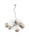 Argon SATELITE chandelier 15 fl. 15x15W (max) mix opal matt + lister graphite chrome 5020