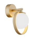 Wall lamps spheres - Argon SATURNIA wall lamp 1 pł. 1x6W (max) opal matt gold 8259 - product 1