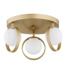 Ceiling lamps spheres - Argon SATURNIA plafond 3 fl. 3x6W (max) opal matt gold 6248 - product 2
