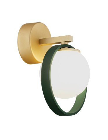 Argon SATURNIA wall lamp 1 pł. 1x6W (max) opal mat green 8258