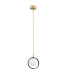 Single pendant lamps - Argon SATURNIA 1 pł. pendant 1x6W (max) opal mat green 8256 - product 2