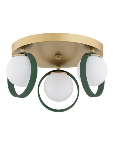 Argon SATURNIA plafond 3 fl. 3x6W (max) opal mat green 6247 - product 2