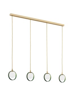 Argon SATURNIA zwis 4 pł. 4x6W (max) opal mat zielony 1808