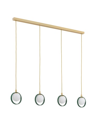 Argon SATURNIA 4 fl. pendant 4x6W (max) opal mat green 1808 - product 2