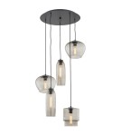 Argon SERAFINO lampa wisząca 5 pł. 5x15W (max) dymny czarny mat 2080