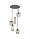 Argon SERAFINO pendant lamp 5 pł. 5x15W (max) smoky mat black 2080