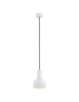 Argon SINES lampa wisząca 1 pł. 1x15W (max) biały struktura elementy mosiądzowane 4215
