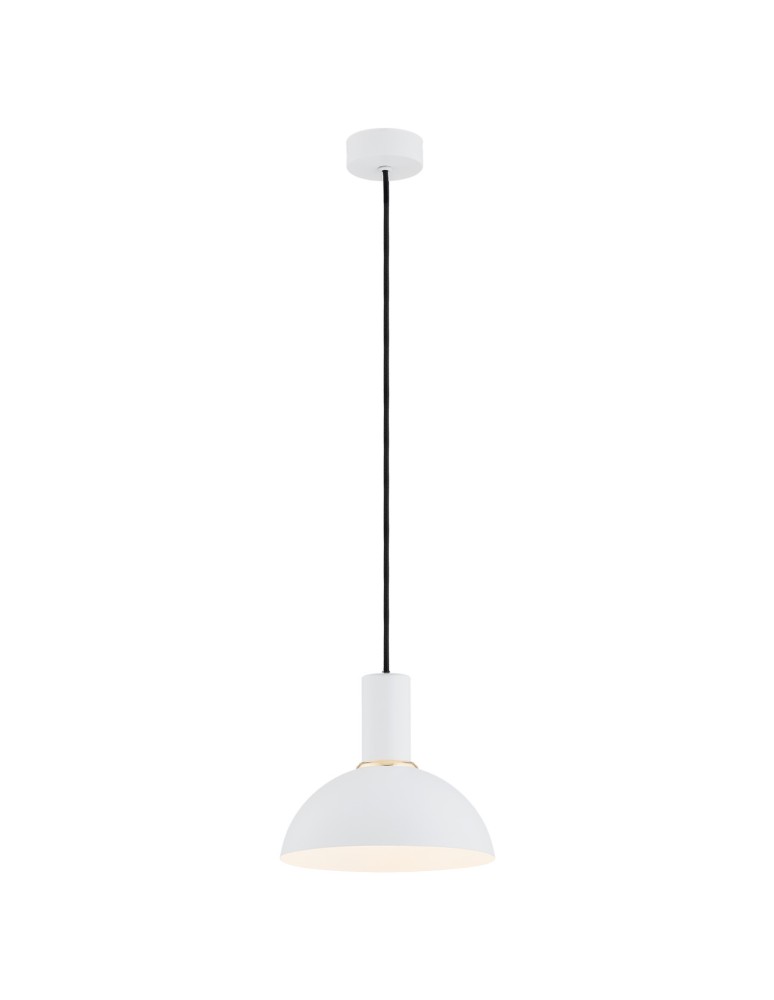 Single pendant lamps - Argon SINES 1-fl. pendant lamp 1x15W (max) white structure brass 4220 - product kolory-swiatla.pl 1