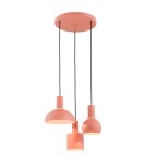 Pendant lamps - Argon SINES 3-fl. pendant lamp on a circular ceiling bracket 3x15W (max) coral structure brass elements 1469 - product 1