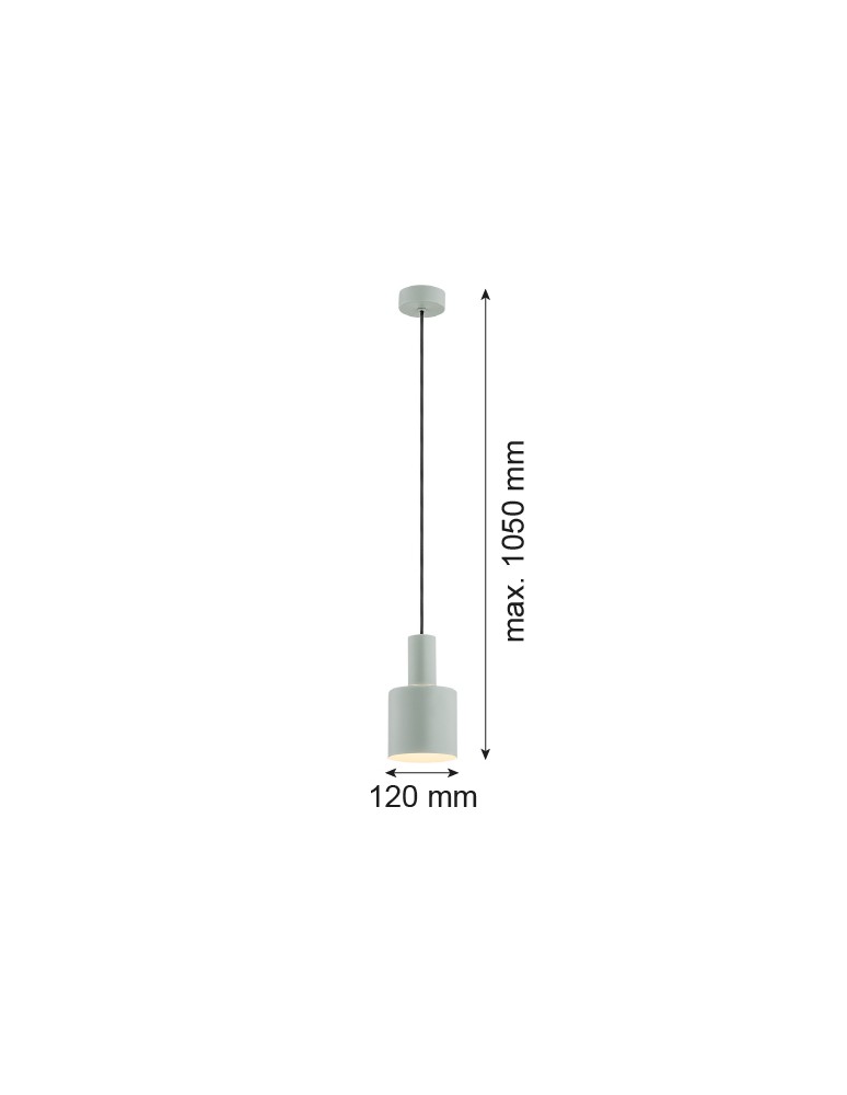 Single pendant lamps - Argon SINES pendant lamp 1 pł. 1x15W (max) sage structure brass elements 4217 - product kolory-swiatla.pl 2