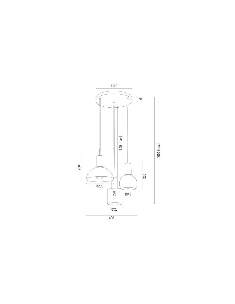 Single pendant lamps - Argon SINES pendant lamp 1 pł. 1x15W (max) sage structure brass elements 4217 - product kolory-swiatla.pl 3