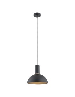 Argon SINES lampa wisząca 1 pł. 1x15W (max) czarny struktura elementy mosiądzowane 4222