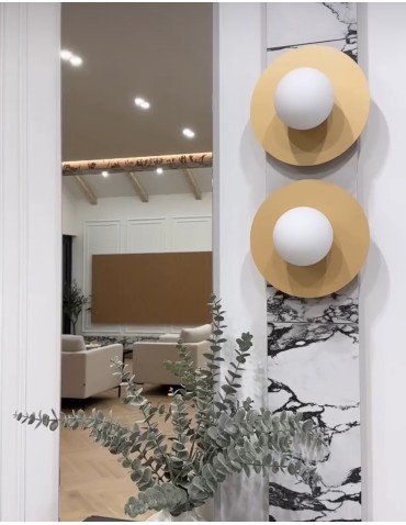 Argon SPELLO plafond 1 fl. 1x7W (max) opal matt gold 8262 - product 2