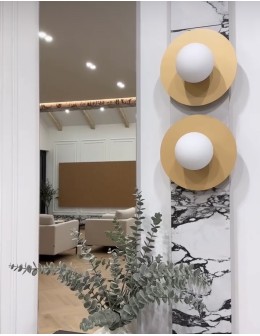 Argon SPELLO plafon 1 pł. 1x7W (max) opal mat złoty 8262 - produkt 2