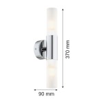 Double wall lamps - Argon TAYLOR 7204 glass, chrome-plated steel - product 6