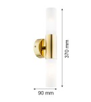 Double wall lamps - Argon TAYLOR 7205 glass, brass steel - product 6