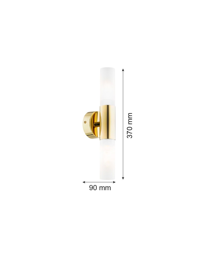 Double wall lamps - Argon TAYLOR 7205 glass, brass steel - product kolory-swiatla.pl 6