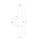 Double wall lamps - Argon TAYLOR 7205 glass, brass steel - product 7