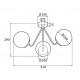Argon TOMAR żyrandol 3 pł. 3x15W (max) opal mat chrom 1477