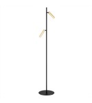Floor lamps for reading - Argon TORRE 2 fl. floor lamp 2x6W LED (max) black structure brass 7083 - product 1