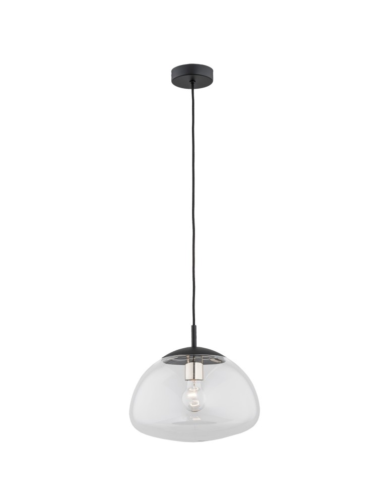 Argon TRINI lampa wisząca 1 pł. M 1x15W (max) transparentny czarny mat 4332