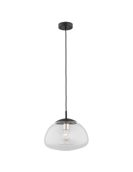 Argon TRINI lampa wisząca 1 pł. M 1x15W (max) transparentny czarny mat 4332