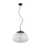 Single pendant lamps - Argon TRINI 1-light pendant lamp L 1x15W (max) transparent matte black 4351 - product 1