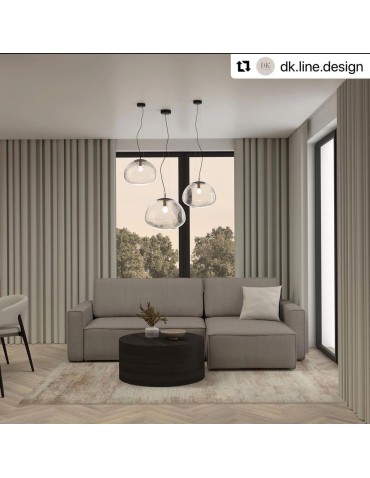 Argon TRINI lampa wisząca 1 pł. L 1x15W (max) transparentny czarny mat 4351 - produkt 2