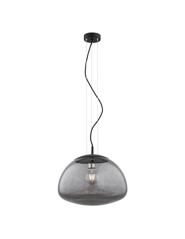 Single pendant lamps - Argon TRINI 1-light pendant lamp L 1x15W (max) smoky matte black 4350 - product kolory-swiatla.pl 1